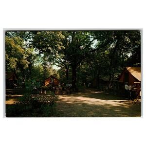 Girl Scout Camp Medill McCormick Byron IL Color-View Chrome Postcard
